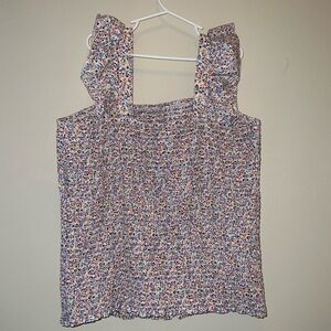 Old Navy Multicolor Smocked Blouse